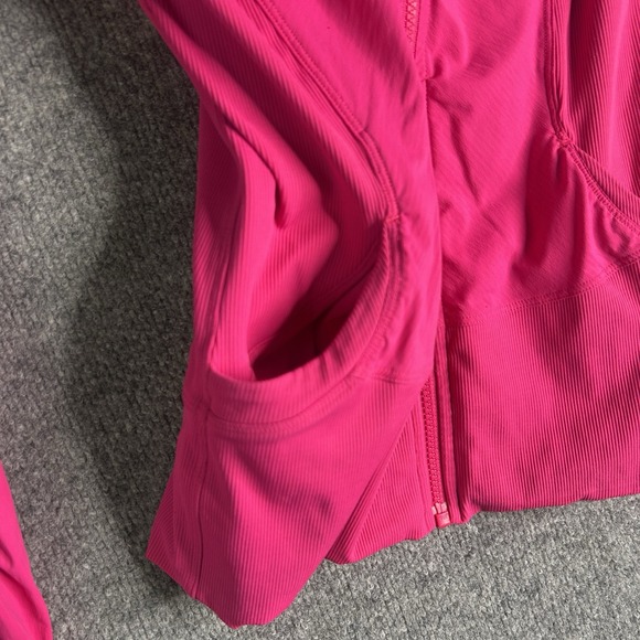 Lululemon Athletica In Flux Jacket Full Zip Size 6 Pink Activewear - Picture 5 of 10